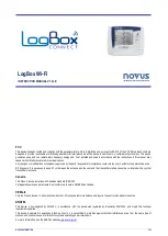 Предварительный просмотр 1 страницы Novus LOGBOX Instruction Manual