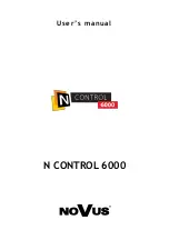 Предварительный просмотр 1 страницы Novus N Control 6000 User Manual