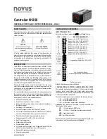 Предварительный просмотр 1 страницы Novus N1200 Instruction Manual