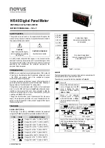 Предварительный просмотр 1 страницы Novus N1540-485 Instruction Manual