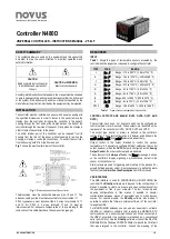 Предварительный просмотр 1 страницы Novus N480D Instruction Manual