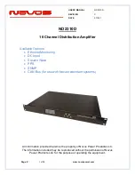 Novus ND2310D Abridged User Manual предпросмотр