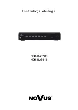 Предварительный просмотр 23 страницы Novus ndr-ba3208 User Manual