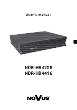 Novus NDR-HB4208 User Manual preview