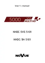 Novus NHDC-5H-5101 User Manual preview