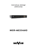 Предварительный просмотр 27 страницы Novus NHDR-4M5304AHD User Manual