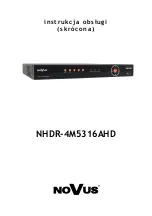 Предварительный просмотр 29 страницы Novus NHDR-4M5316AHD User Manual