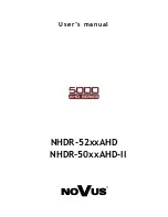 Предварительный просмотр 1 страницы Novus NHDR-50**AHD-II User Manual