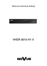 Предварительный просмотр 25 страницы Novus NHDR-6016-H1-II Quick Start Manual