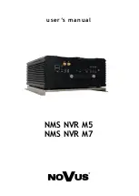 Novus NMS NVR M5 User Manual предпросмотр