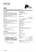 Novus NP600 Instruction Manual preview