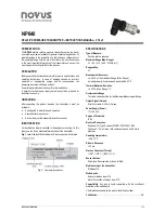 Novus NP640 Instruction Manual preview