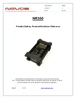 Предварительный просмотр 1 страницы Novus NR300 Manual