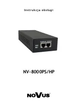 Предварительный просмотр 9 страницы Novus NV-8000PS/HP User Manual