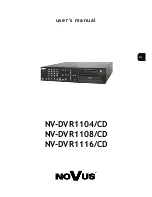 Novus NV-DVR1104/CD User Manual preview