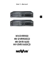 Novus NV-DVR1600 User Manual preview