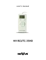 Novus NV-RCUTC-35HD User Manual preview