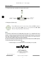 Preview for 4 page of Novus NV-RCUTC-35HD User Manual