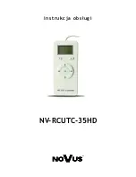 Preview for 5 page of Novus NV-RCUTC-35HD User Manual