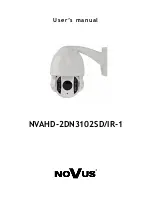 Preview for 1 page of Novus NVAHD-2DN3102SD/IR-1 User Manual