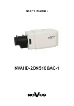 Preview for 1 page of Novus NVAHD-2DN5100MC-1 User Manual