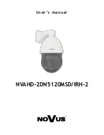 Novus NVAHD-2DN5120MSD/IRH-2 User Manual preview