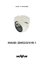 Preview for 1 page of Novus NVAHD-2DN5202V/IR-1 User Manual