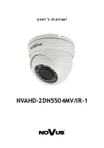 Novus NVAHD-2DN5504MV/IR-1 User Manual preview