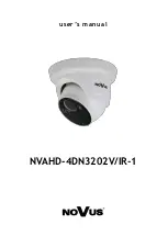 Preview for 1 page of Novus NVAHD-4DN3202V/IR-1 User Manual