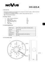 Preview for 3 page of Novus NVB-4005JB Manual