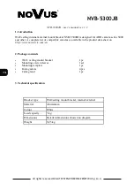 Preview for 2 page of Novus NVB-5300JB User Manual