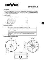 Preview for 3 page of Novus NVB-8005JB User Manual