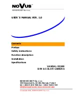 Novus NVC-VS10BD User Manual предпросмотр