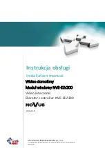 Novus NVE-ELV200 Installation Manual preview