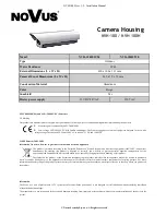 Предварительный просмотр 3 страницы Novus NVH-100 Installation Manual