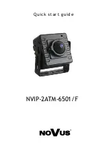 Preview for 1 page of Novus NVIP-2ATM-6501/F Quick Start Manual