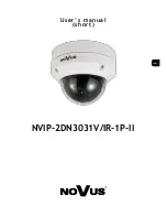 Preview for 1 page of Novus NVIP-2DN3031V/IR-1P-II User Manual