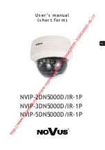 Preview for 1 page of Novus NVIP-2DN5000D/IR-1P User Manual