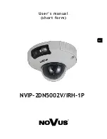 Novus NVIP-2DN5002V/IRH-1P User Manual предпросмотр