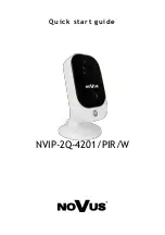 Novus NVIP-2Q-4201/PIR/W Quick Start Manual preview