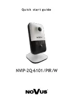 Предварительный просмотр 1 страницы Novus NVIP-2Q-6101/PIR/W Quick Start Manual