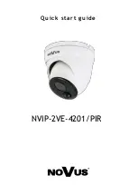 Novus NVIP-2VE-4201/PIR Quick Start Manual предпросмотр