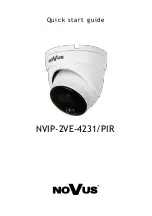 Preview for 1 page of Novus NVIP-2VE-4231/PIR Quick Start Manual