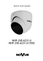 Novus NVIP-2VE-6231-II Quick Start Manual предпросмотр