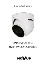 Preview for 1 page of Novus NVIP-2VE-6232-II Quick Start Manual