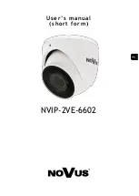 Novus NVIP-2VE-6602 User Manual preview