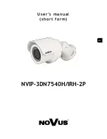 Preview for 1 page of Novus NVIP-3DN7540H/IRH-2P User Manual