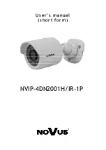 Novus NVIP-4DN2001H/IR-1P User Manual preview