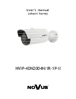 Novus NVIP-4DN2002H/IR-1P-II User Manual preview