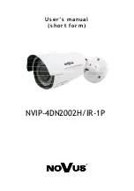 Novus NVIP-4DN2002H/IR-1P User Manual preview